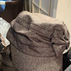 Brown Houndstooth Bucket Hat
